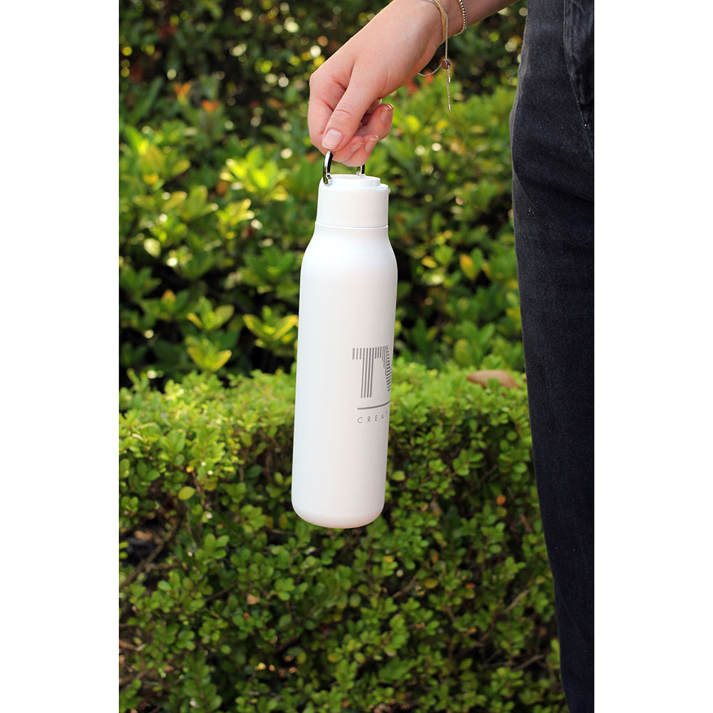 Marka Copper Vac Bottle w/ Metal Loop 600ml – Drink Bottles – The Range – available in Black and White – thumbnail 13 of 31