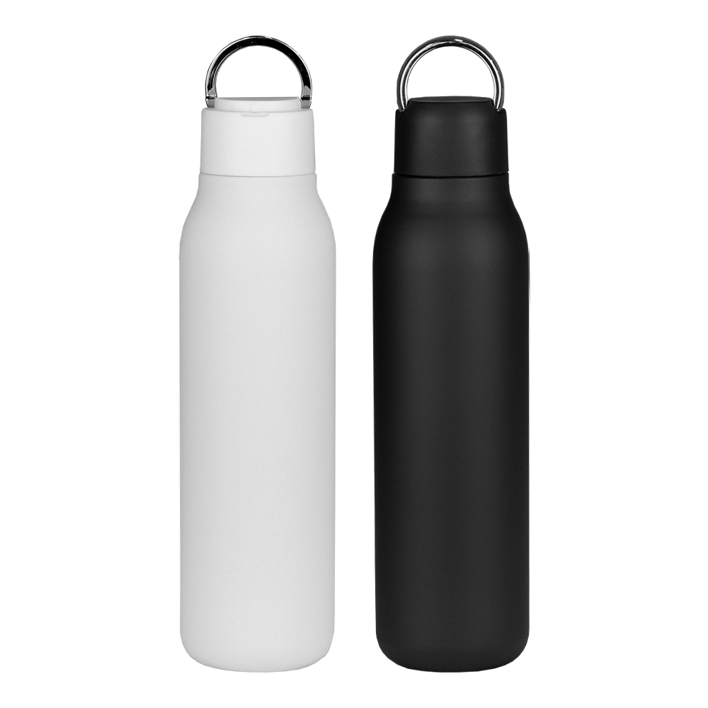 Marka Copper Vac Bottle w/ Metal Loop 600ml – Drink Bottles – The Range – available in Black and White – thumbnail 1 of 31