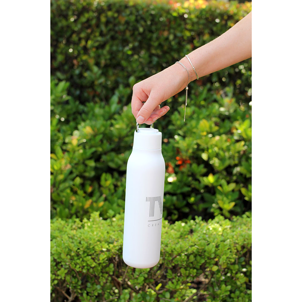Marka Copper Vac Bottle w/ Metal Loop 600ml – Drink Bottles – The Range – available in Black and White – thumbnail 15 of 31