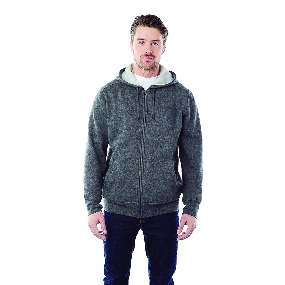 Cypress Fleece Zip Hoody - Mens – Hoodies – Apparel Range – available in Forest Green, Heather Dark Charcoal, Heather Grey Secondary, Maroon and 2 more – thumbnail 7 of 28