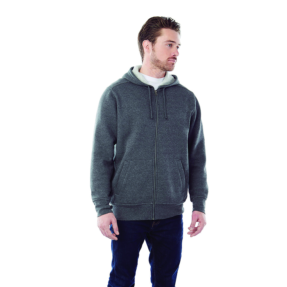 Cypress Fleece Zip Hoody - Mens – Hoodies – Apparel Range – available in Forest Green, Heather Dark Charcoal, Heather Grey Secondary, Maroon and 2 more – thumbnail 6 of 28