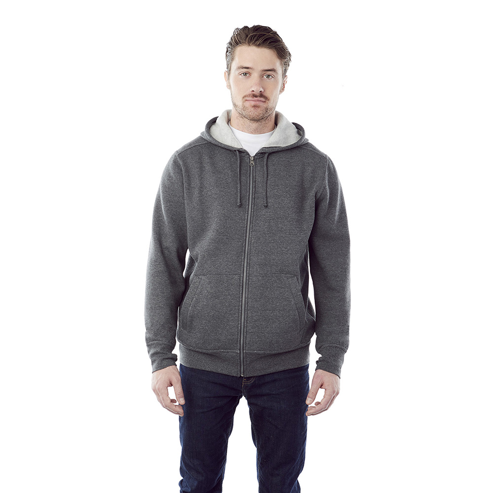 Cypress Fleece Zip Hoody - Mens – Hoodies – Apparel Range – available in Forest Green, Heather Dark Charcoal, Heather Grey Secondary, Maroon and 2 more – thumbnail 5 of 28