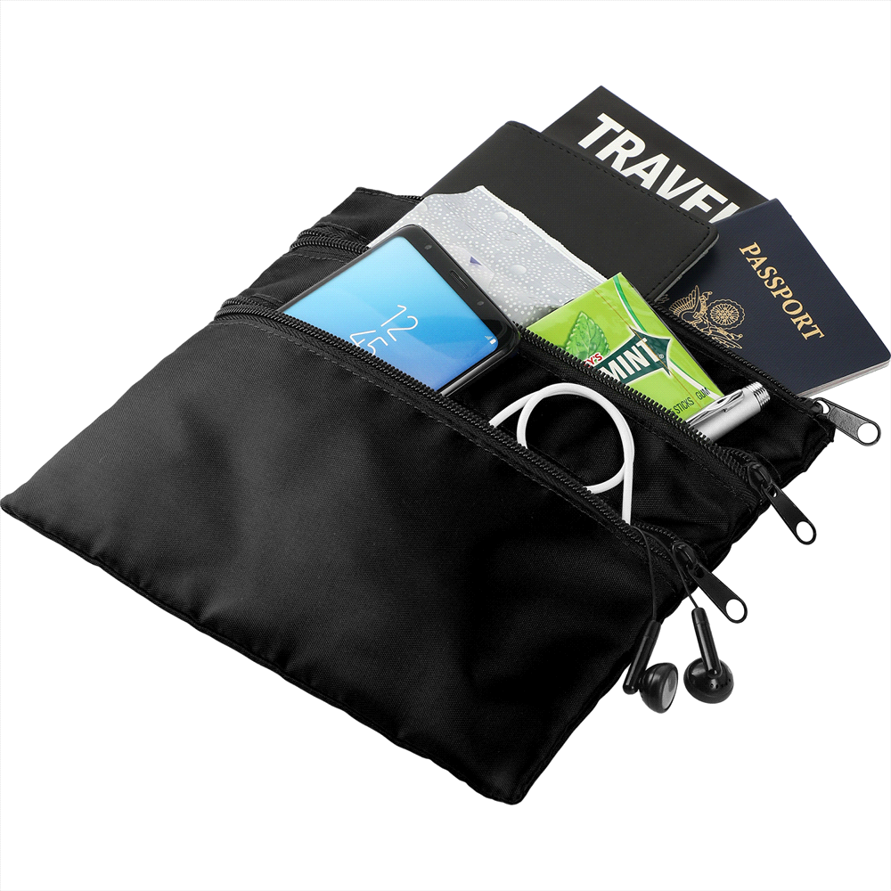 Carry All Travel Pouch – Toiletry Bags – Global Stock – available in Black – thumbnail 2 of 4