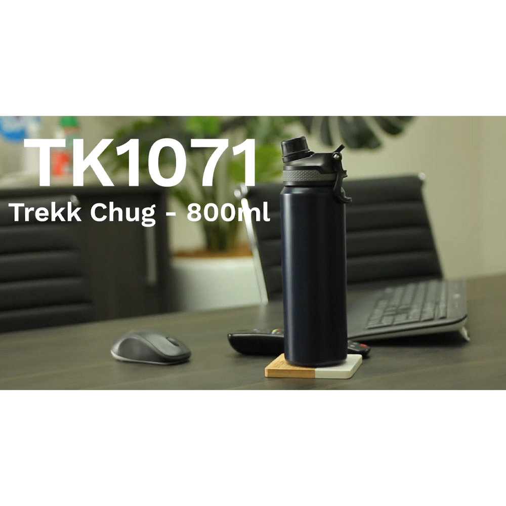 Trekk Terra Chug or Sip Bottle - 800ml – Drink Bottles – The Range – available in Black and Navy – thumbnail 5 of 20