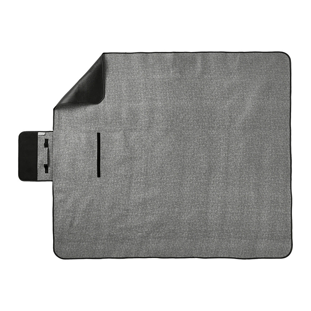 Field & Co. Recycled PET Oversized Picnic Rug – Blankets – The Range – available in Charcoal – thumbnail 4 of 6