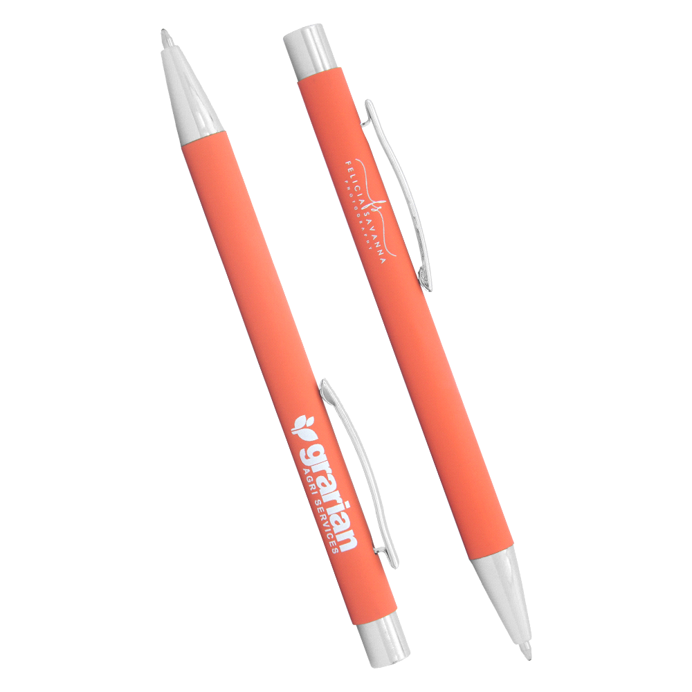 Gorica Click Action Ballpoint Pen – Desk Accessories – The Range – available in Black, Navy, Orange, Red and White – thumbnail 3 of 15