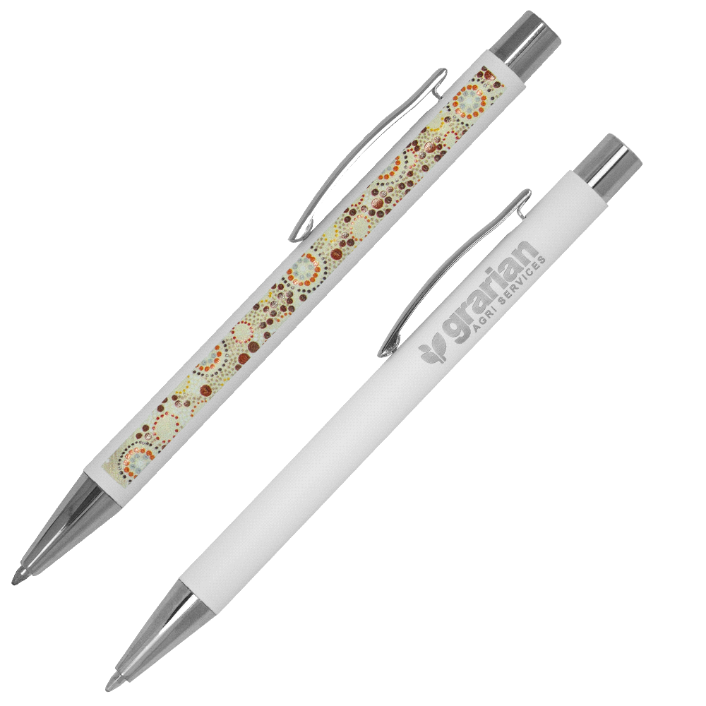 Gorica Click Action Ballpoint Pen – Desk Accessories – The Range – available in Black, Navy, Orange, Red and White – thumbnail 5 of 15