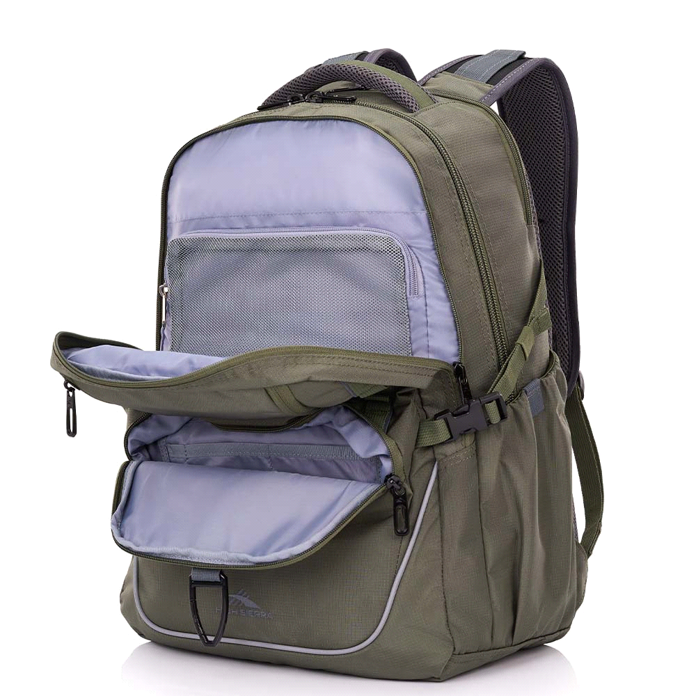 High Sierra Access 4.0 Backpack 43L – Backpacks – The Range – available in Black, Khaki, Navy and Navy with Grey – thumbnail 30 of 32