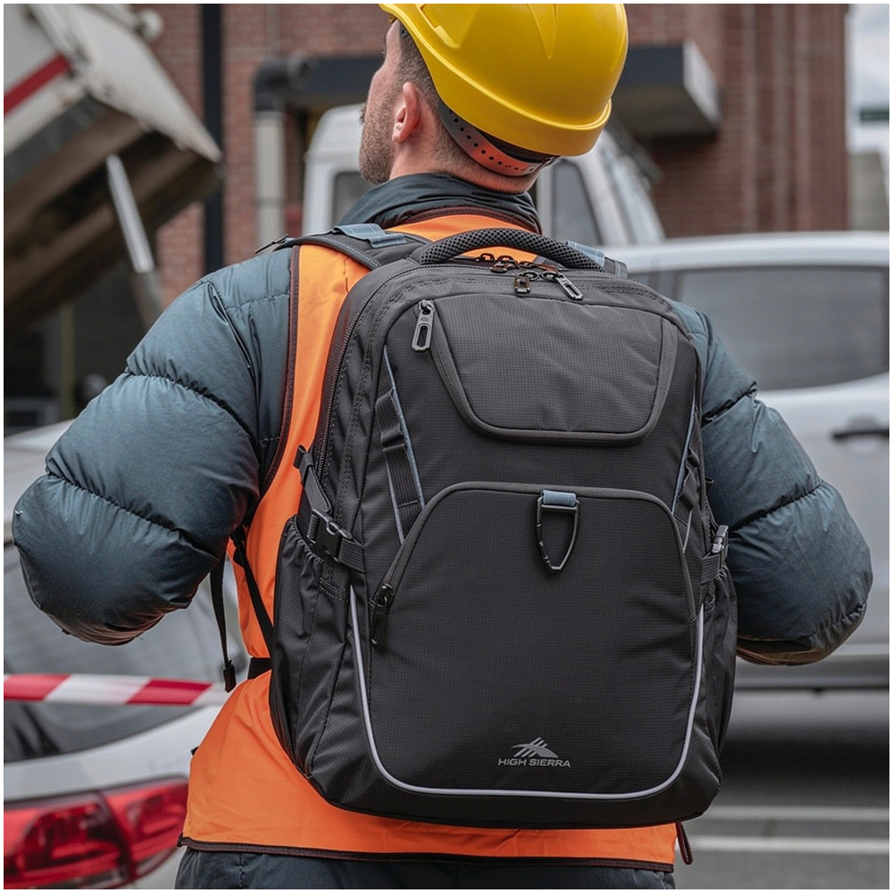 High Sierra Access 4.0 Backpack 43L – Backpacks – The Range – available in Black, Khaki, Navy and Navy with Grey – thumbnail 17 of 32
