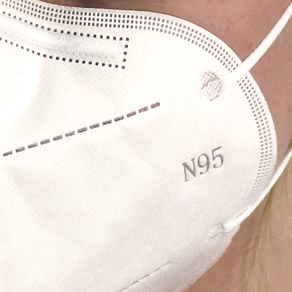 N95 Respirator Face Mask – Travel Bags – The Range – available in White – thumbnail 6 of 6