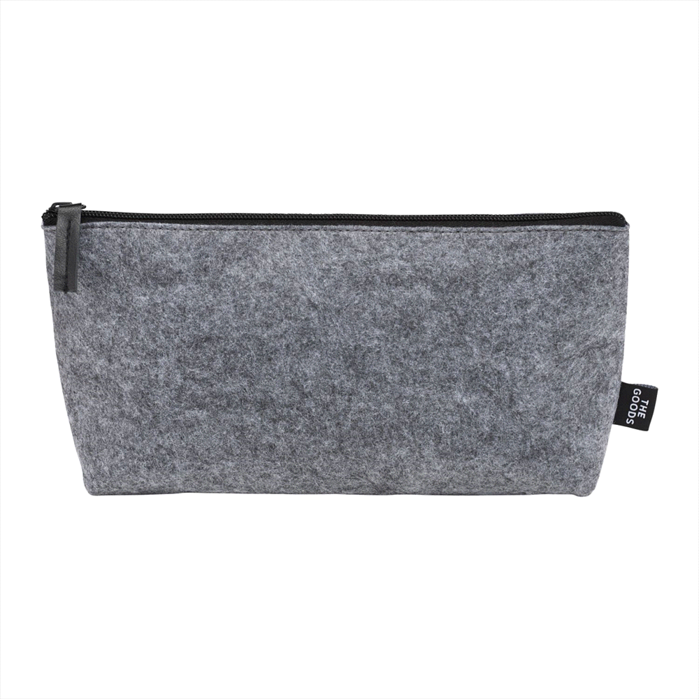 The Goods Recycled Felt Zippered Pouch – Toiletry Bags – Global Stock – thumbnail 2 of 4