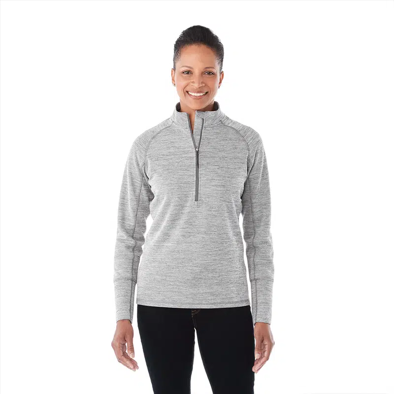 Crane Knit Half Zip - Womens – Hoodies – available in black, purple colours