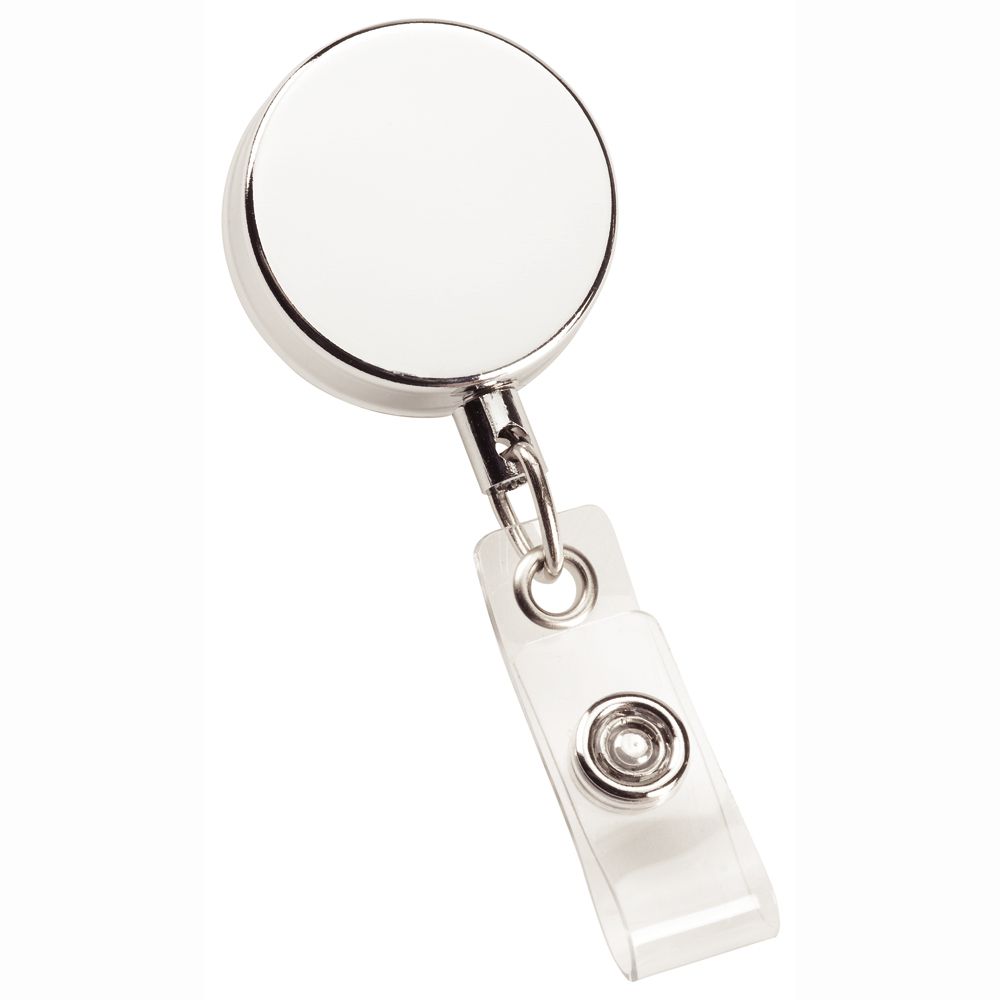 Metal Zip Pull Badge Holder – Badge Holders – The Range – available in Silver – thumbnail 1 of 4