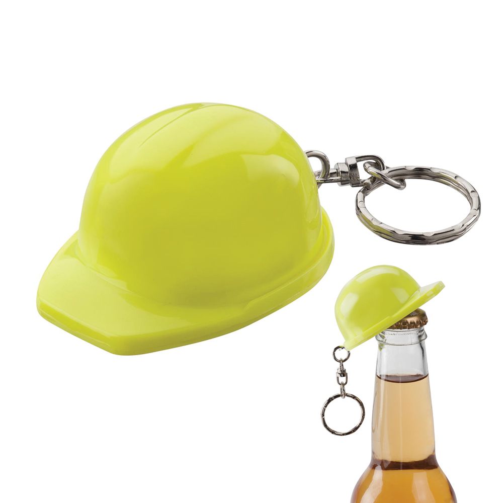 Hard Hat Keyring – Bottle Openers – The Range – available in Blue, Orange, White and Yellow – thumbnail 2 of 10