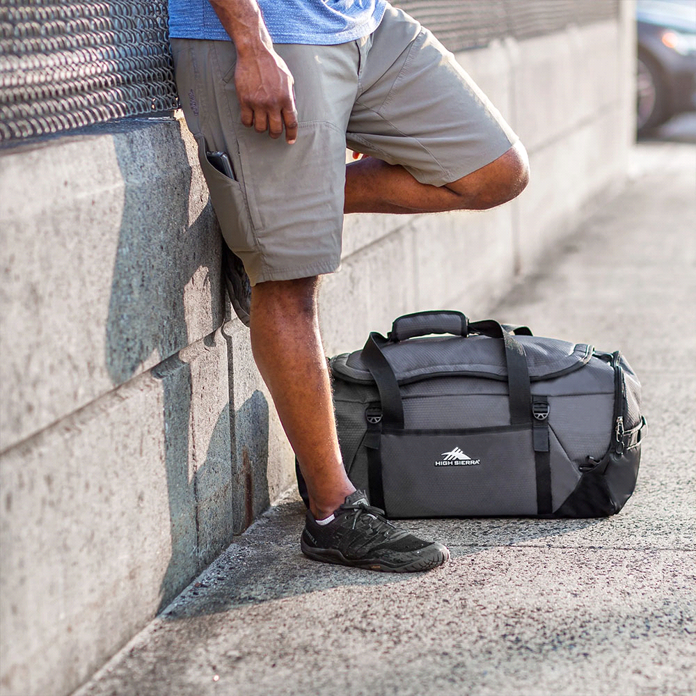 High Sierra Fairlead 64L Duffel Backpack – Duffle/Sports Bags – The Range – available in Black/Mercury – thumbnail 9 of 12