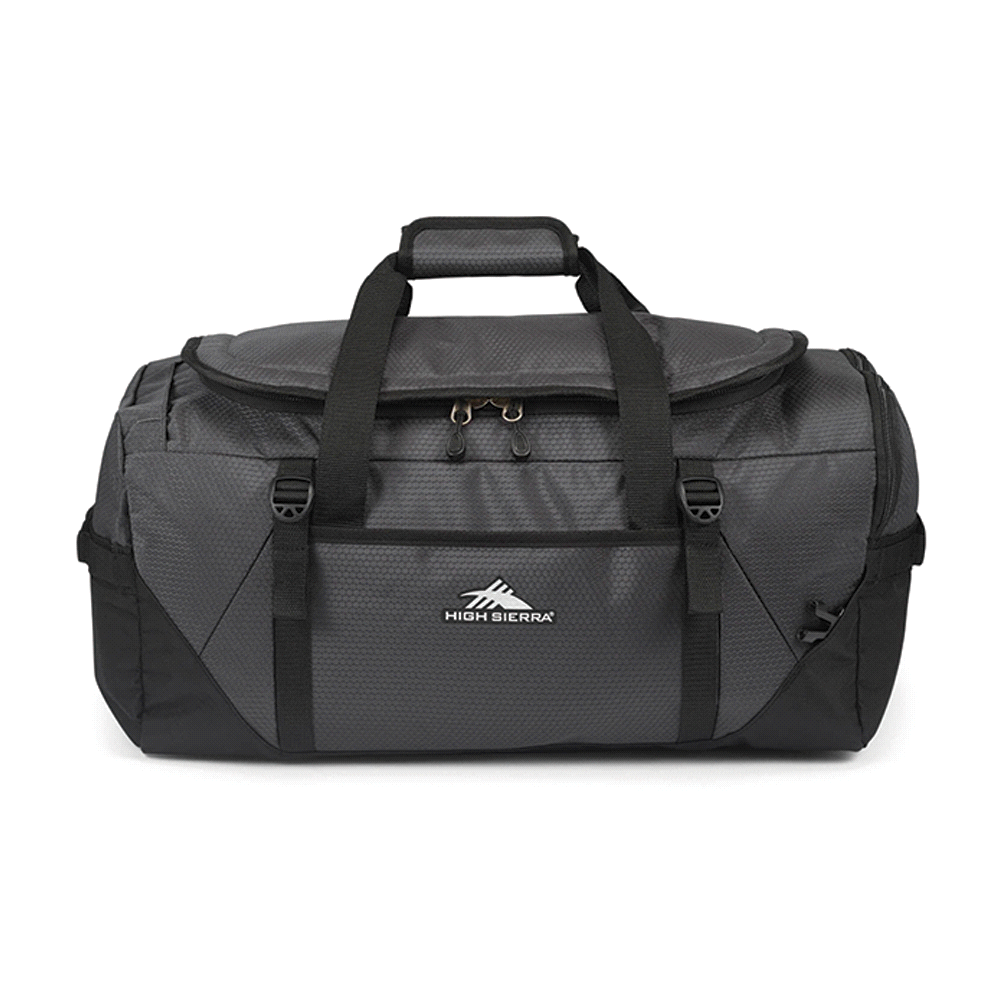 High Sierra Fairlead 64L Duffel Backpack – Duffle/Sports Bags – The Range – available in Black/Mercury – thumbnail 1 of 12