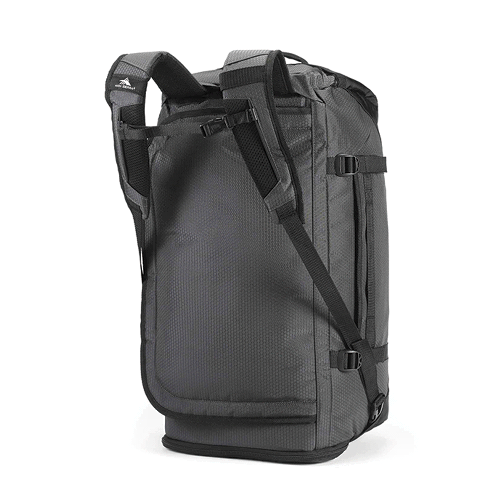 High Sierra Fairlead 64L Duffel Backpack – Duffle/Sports Bags – The Range – available in Black/Mercury – thumbnail 3 of 12