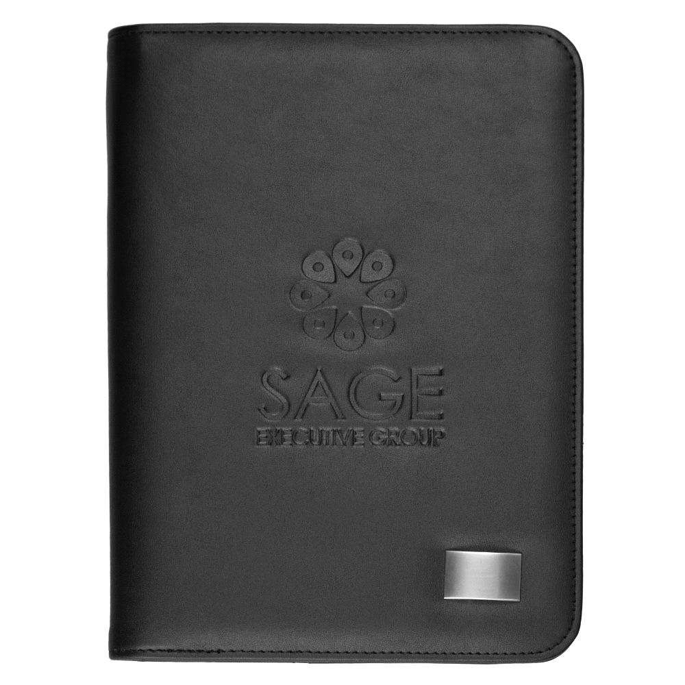 A5 Zippered Compendium – Compendiums – The Range – available in Black – thumbnail 3 of 4