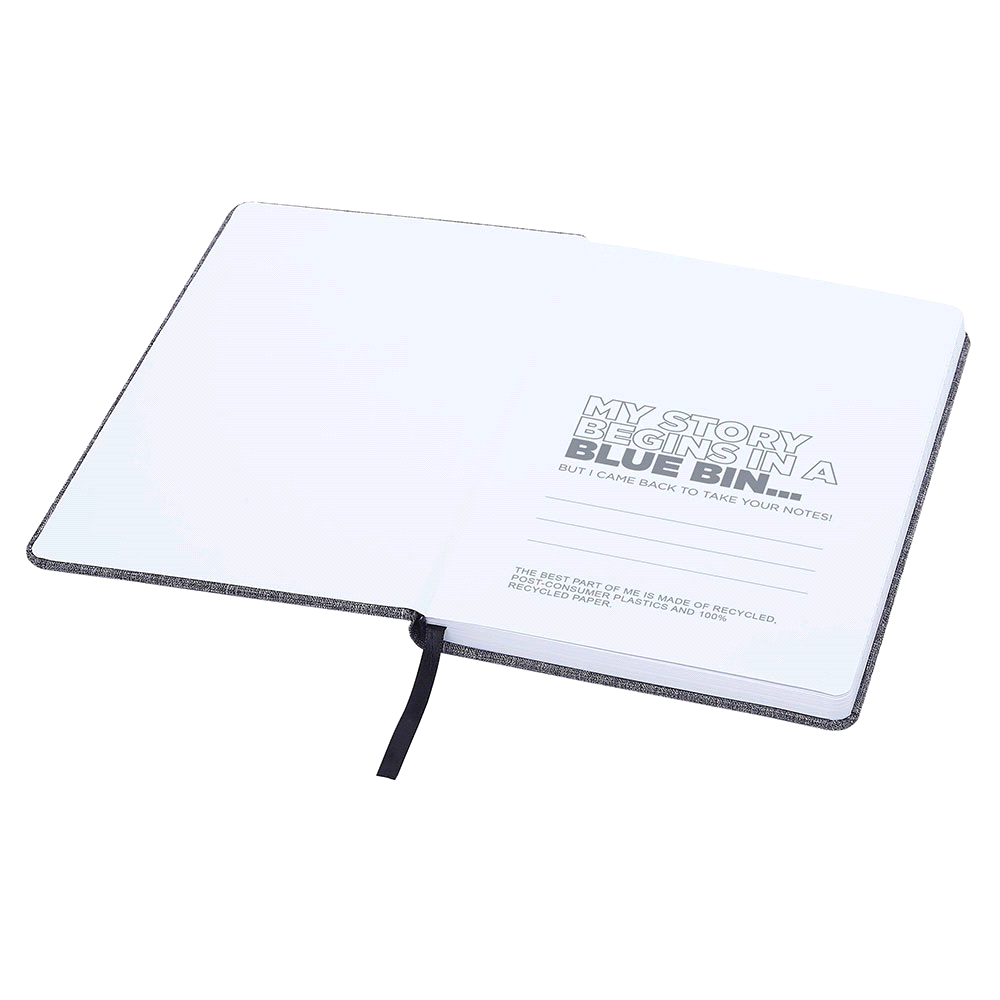 Orin A5 RPET Notebook – Desk Accessories – The Range – available in Grey – thumbnail 7 of 9