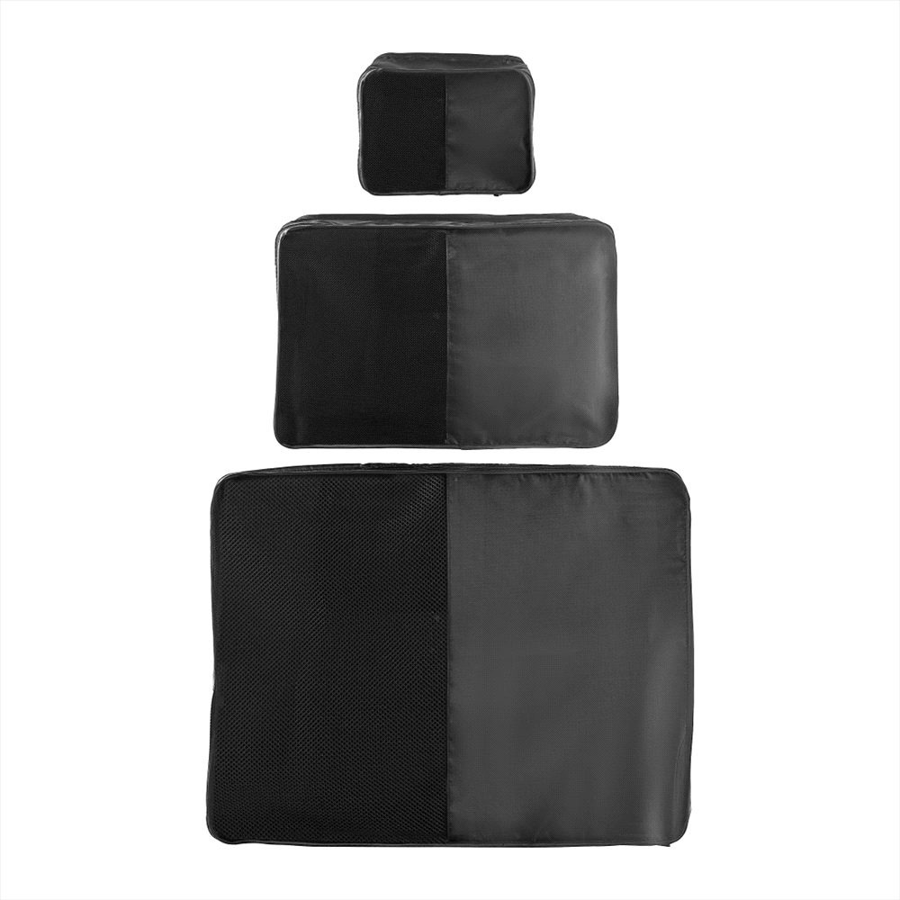 Packing Cubes 3pc Set – Travel Bags – The Range – available in Black – thumbnail 4 of 6
