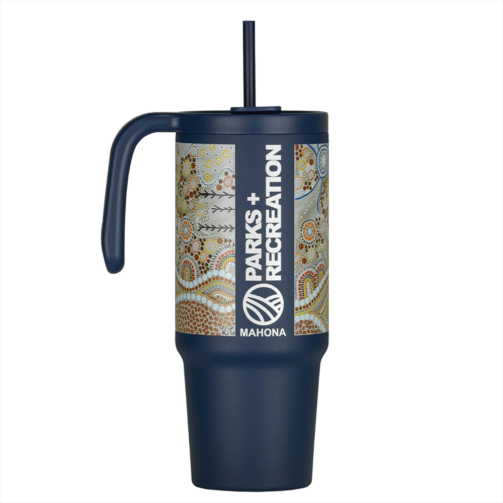 The Tilly Tumbler - Recycled w/ Handle 900ml – Drink Bottles – The Range – available in Black, Navy and White – thumbnail 27 of 27