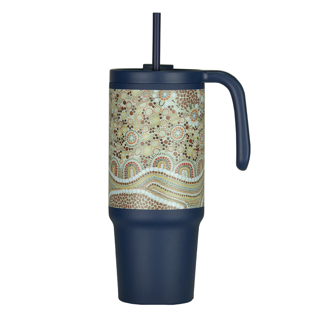 The Tilly Tumbler - Recycled w/ Handle 900ml – Drink Bottles – The Range – available in Black, Navy and White – thumbnail 21 of 27