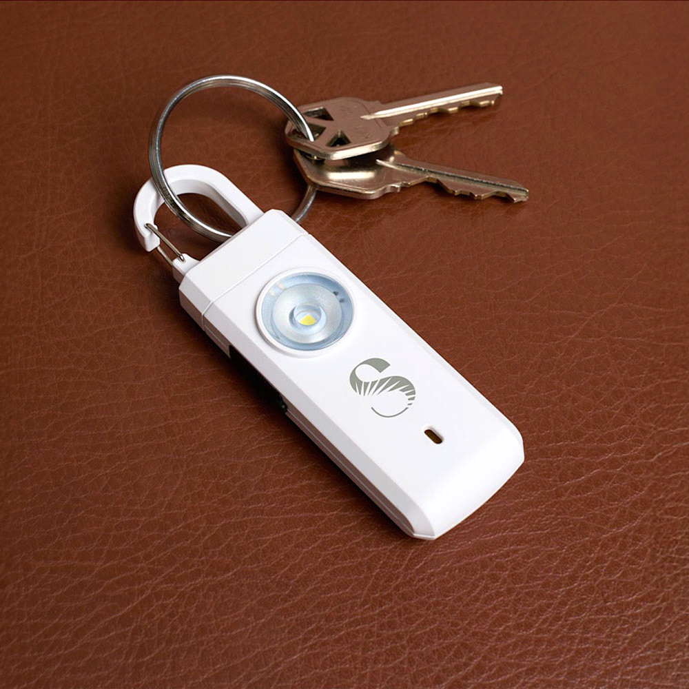 Safety Alarm Keychain – Brushes – The Range – available in White – thumbnail 2 of 6
