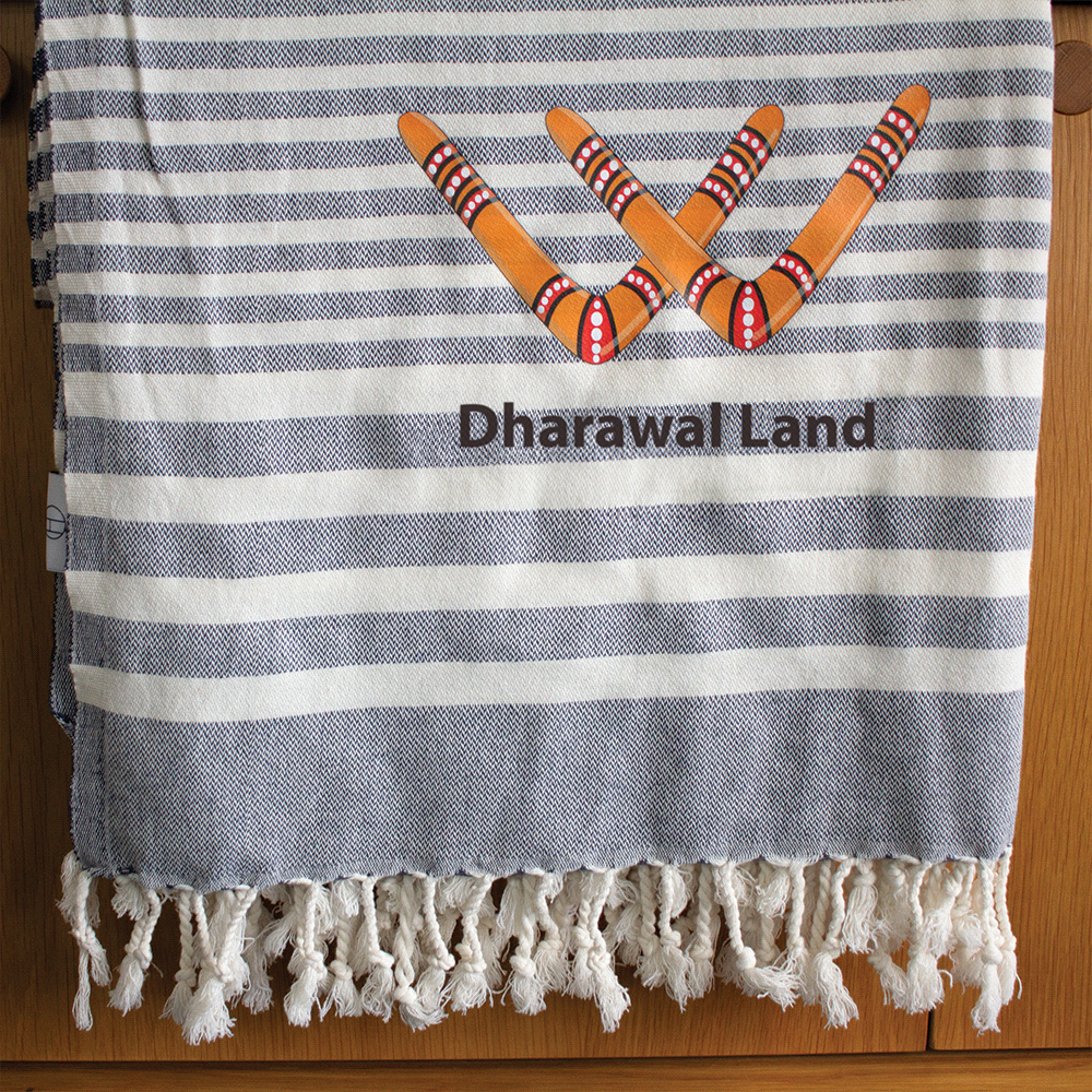 Hilana Upcycled Fethiye Throw Blanket – Blankets – The Range – available in Blue – thumbnail 4 of 8