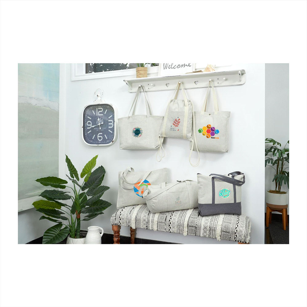 Repose Recycled Cotton Drawstring Bag – Drawstring Bags – Global Stock – thumbnail 5 of 6