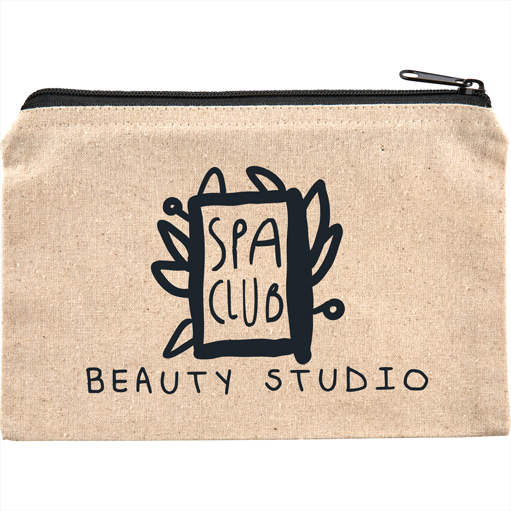 Cotton Travel Pouch – Toiletry Bags – Global Stock – available in Black, Brown – thumbnail 5 of 5