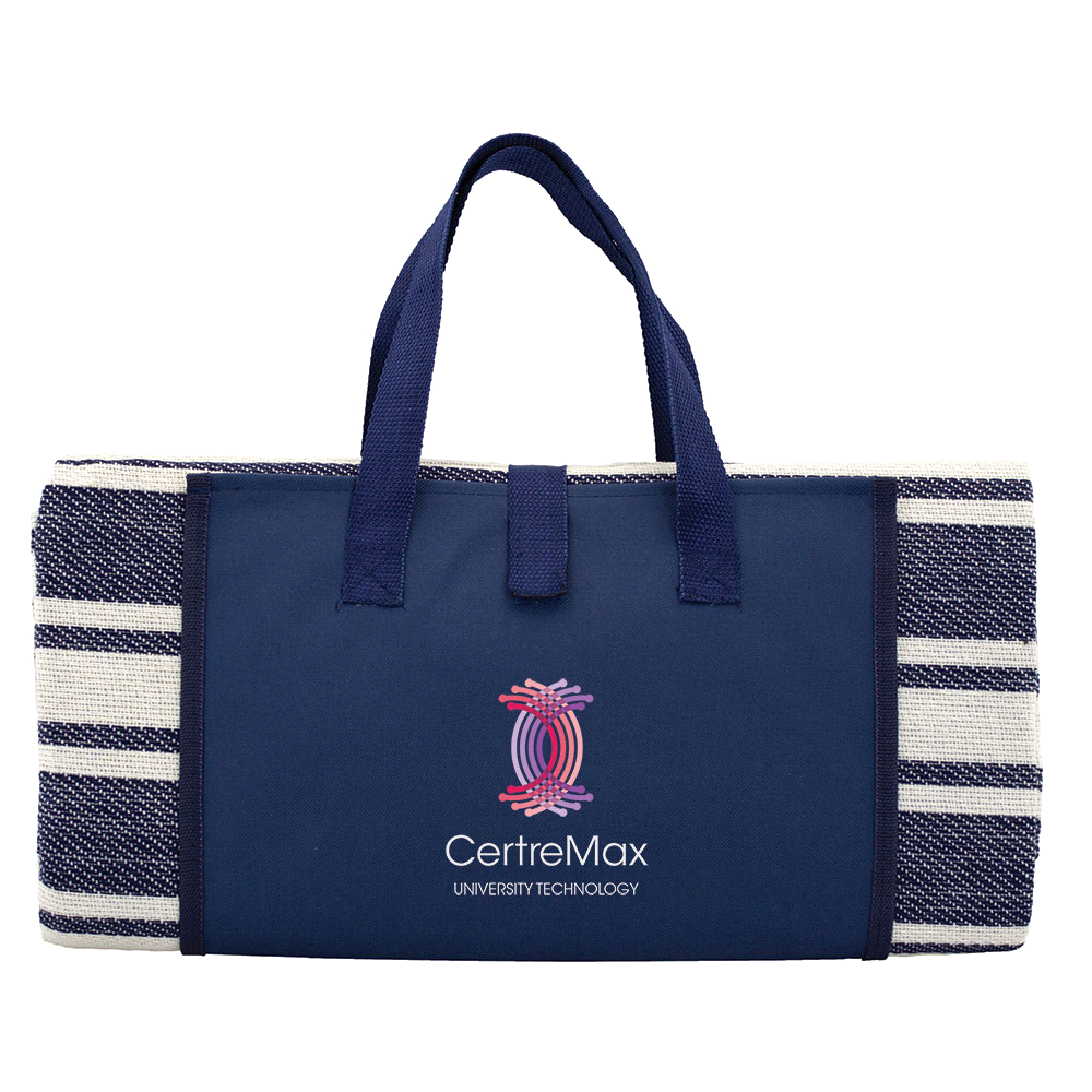 Trekk Round Picnic Rug – Blankets – The Range – available in Navy – thumbnail 5 of 8