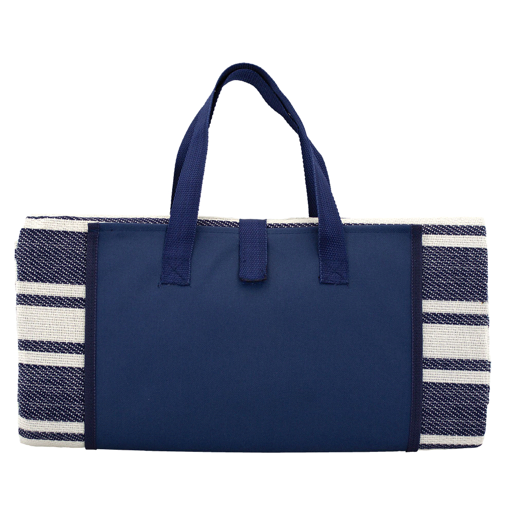 Trekk Round Picnic Rug – Blankets – The Range – available in Navy – thumbnail 1 of 8