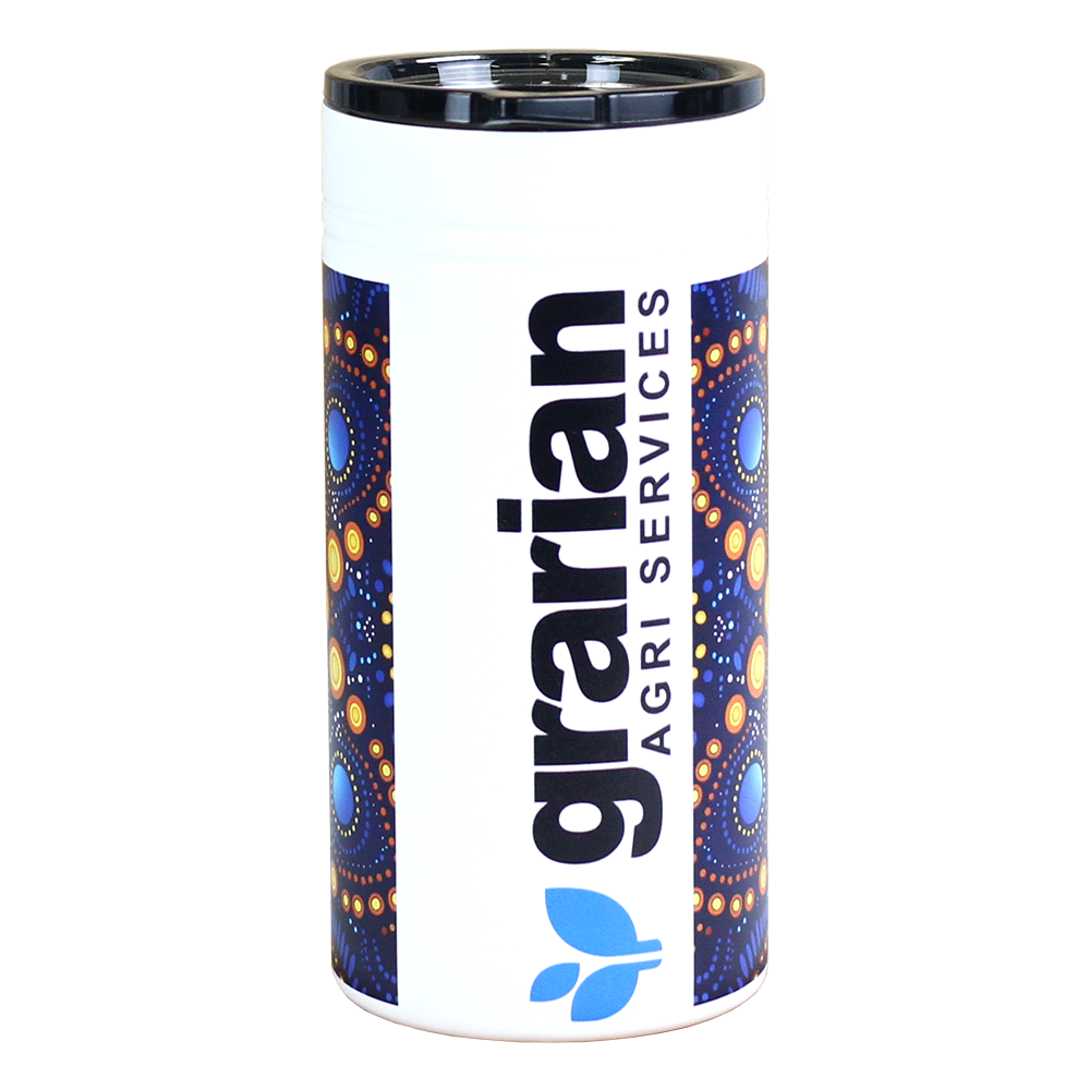 Gusto Vacuum Tumbler & Slim Can Insulator - 350ml – Drink Bottles – The Range – available in Black and White – thumbnail 10 of 16