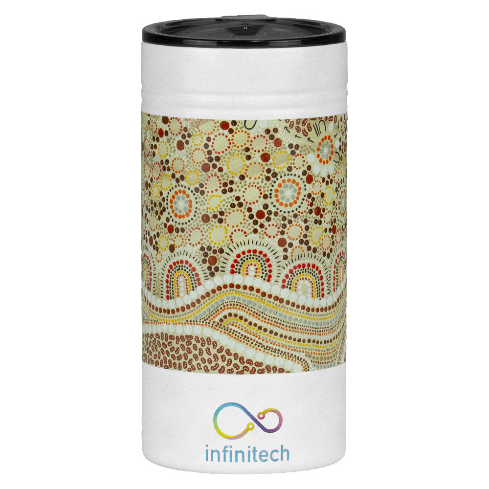 Gusto Vacuum Tumbler & Slim Can Insulator - 350ml – Drink Bottles – The Range – available in Black and White – thumbnail 6 of 16