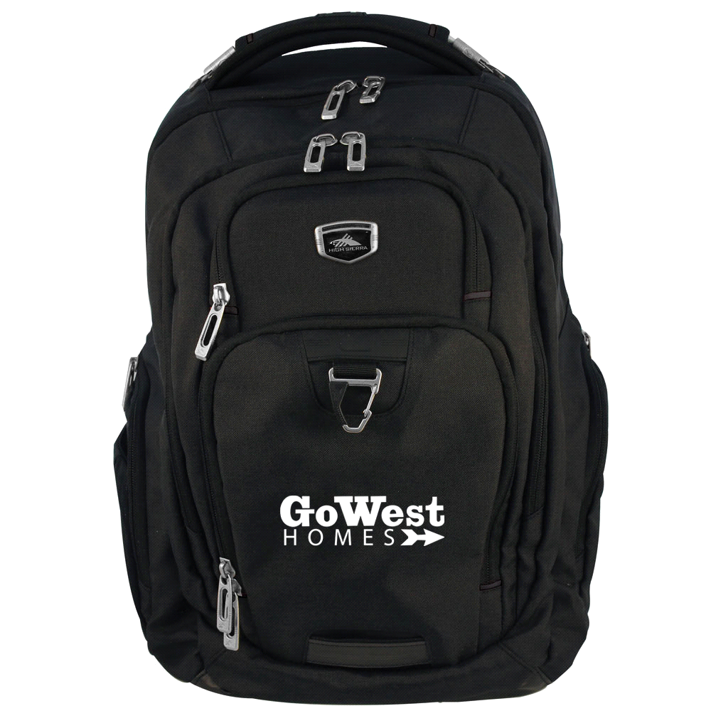 High Sierra Business 17" 42L Computer Backpack – Backpacks – The Range – available in Black – thumbnail 2 of 7