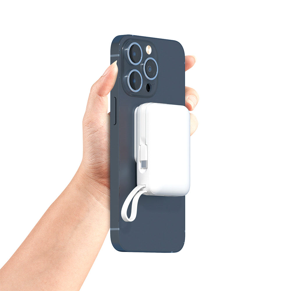 Infinity Magnetic Power Bank 10000 mAh – Travel Mugs – The Range – available in White – thumbnail 2 of 10