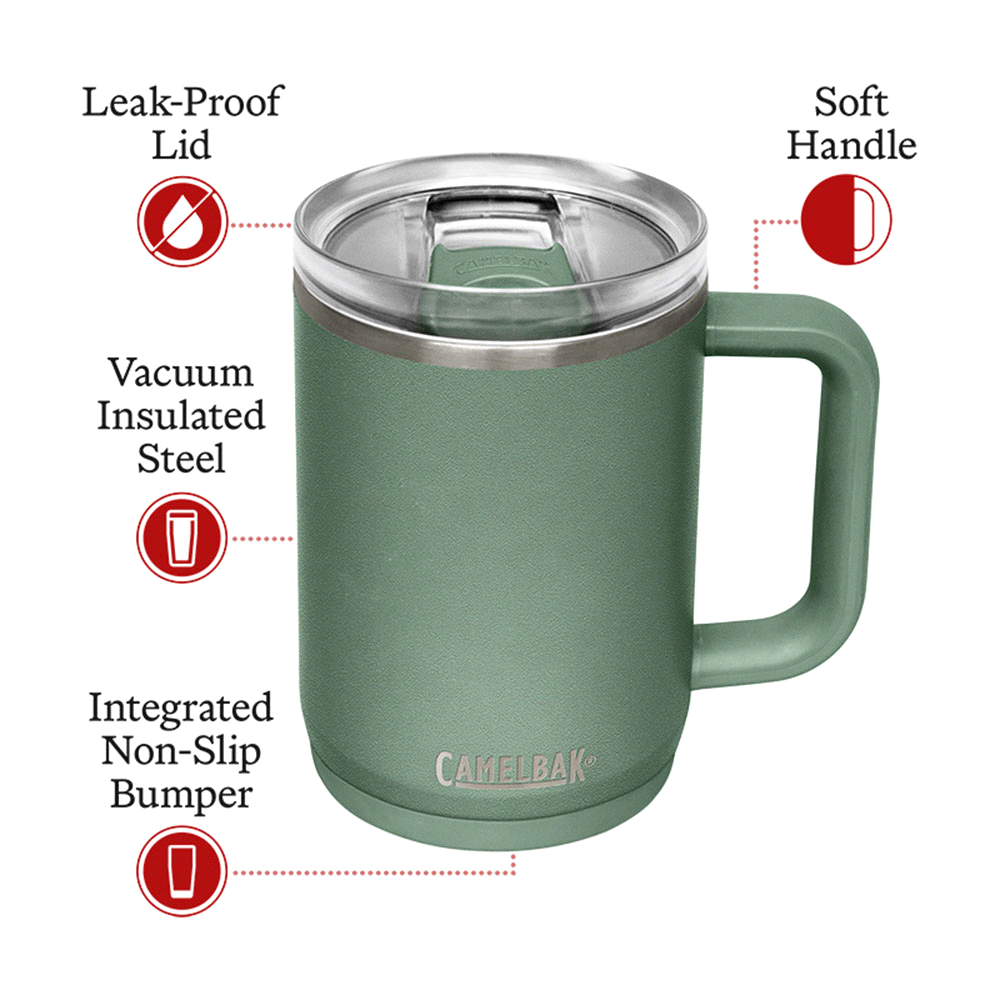CamelBak - Thrive Mug VSS 0.5L – Travel Mugs – The Range – available in Black, Moss, Silver and Stone – thumbnail 6 of 18