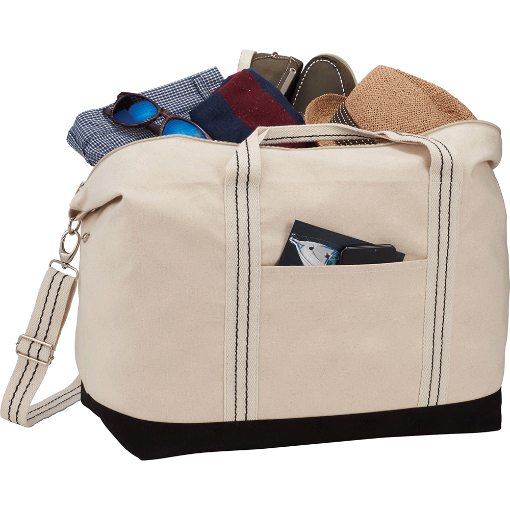 Top Sail Cotton Canvas Duffel 38L – Duffle/Sports Bags – The Range – available in Black – thumbnail 2 of 8