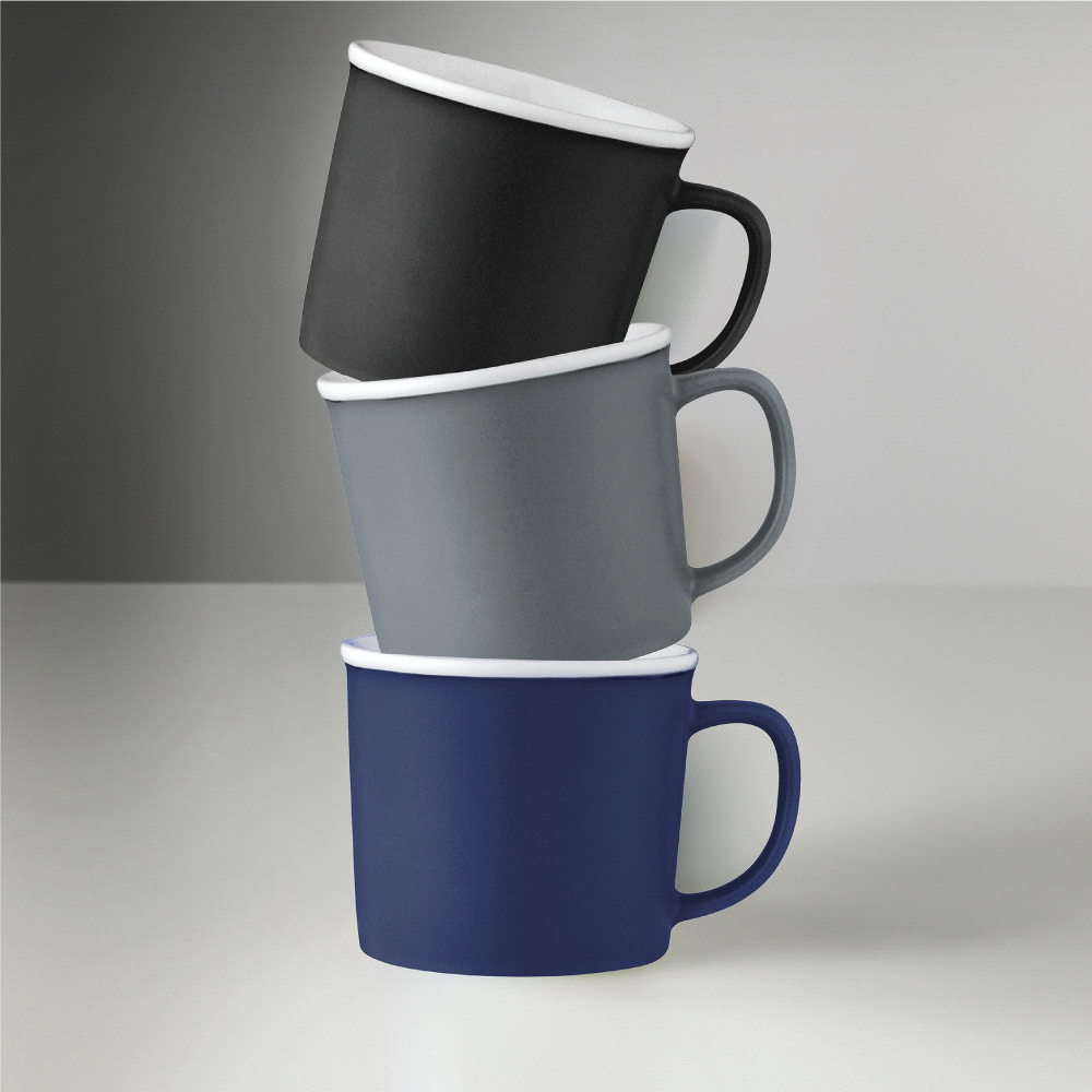 Axle Ceramic Mug 350ml – Mugs – The Range – available in Black, Gray and Navy – thumbnail 4 of 13