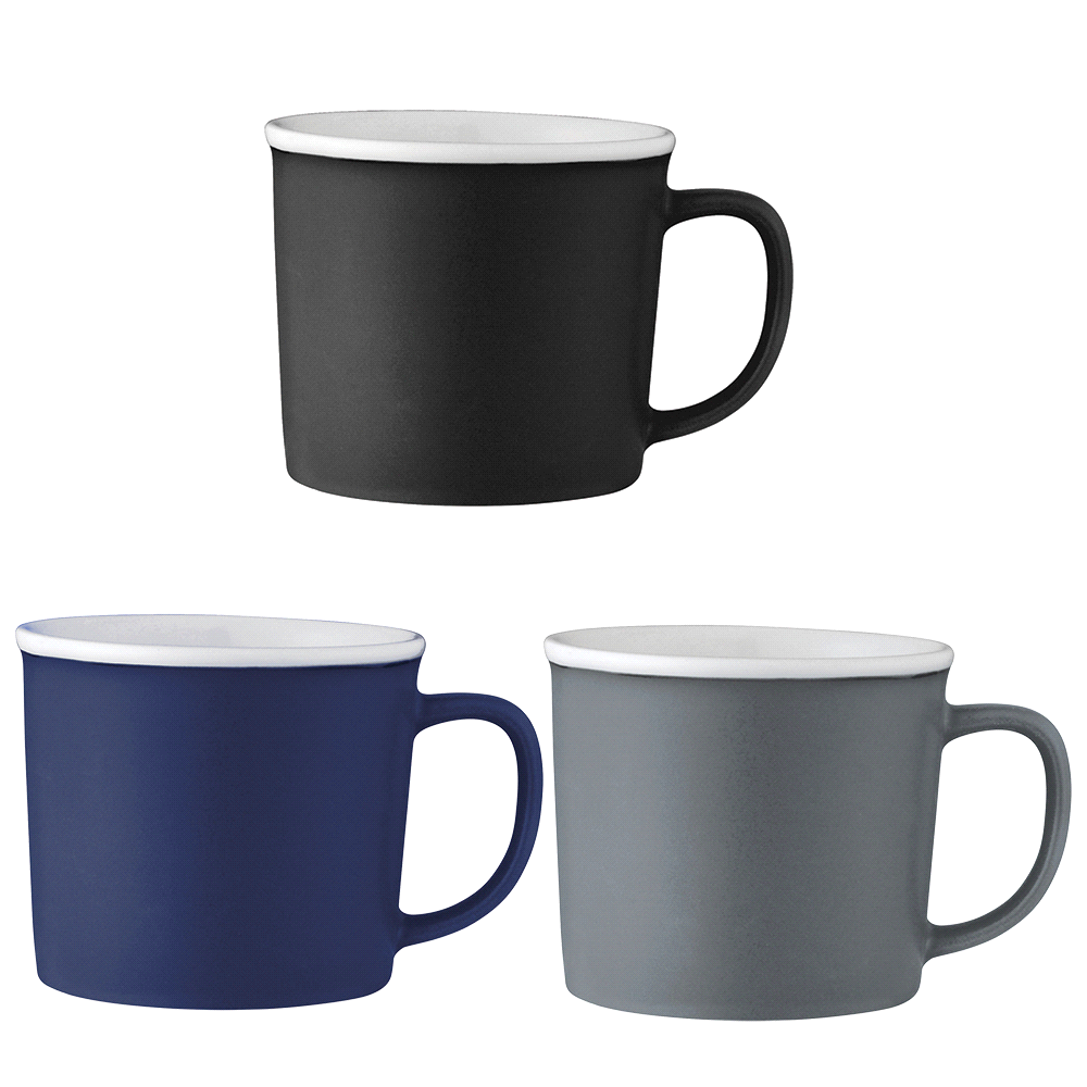 Axle Ceramic Mug 350ml – Mugs – The Range – available in Black, Gray and Navy – thumbnail 1 of 13