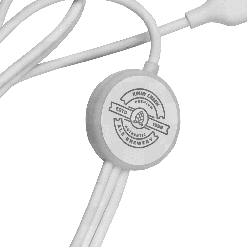 120cm Recycled 6-In-1 Charging Cable – Desk Accessories – The Range – available in White – thumbnail 4 of 4