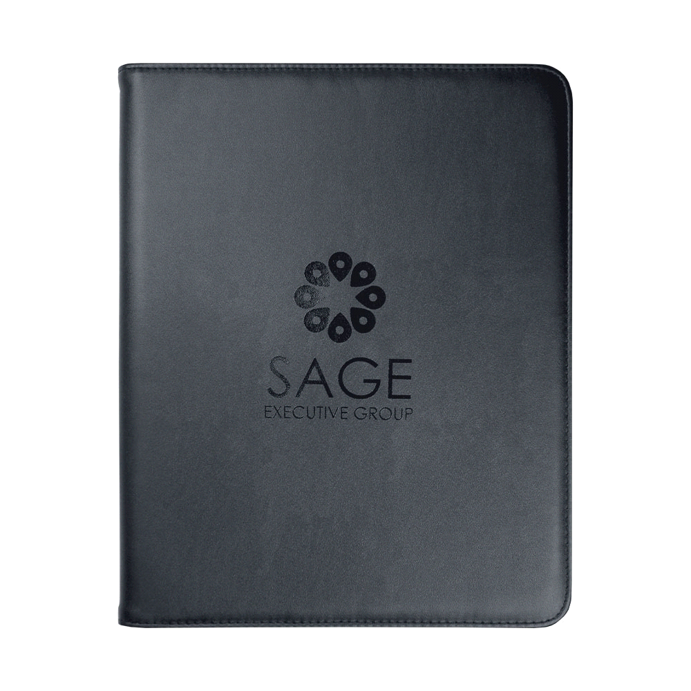 The Associate A4 Imitation Leather Zip Compendium – Compendiums – The Range – available in Black – thumbnail 3 of 4