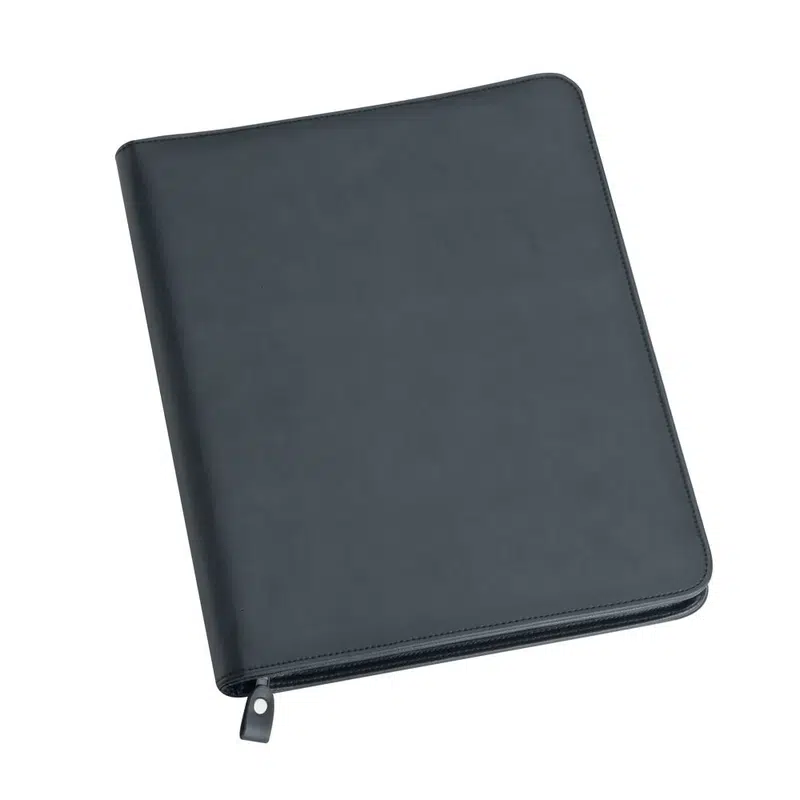 The Associate A4 Imitation Leather Zip Compendium – Compendiums – available in black colour