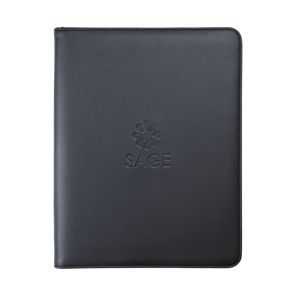 The Associate A4 Imitation Leather Zip Compendium – Compendiums – The Range – available in Black – thumbnail 4 of 4