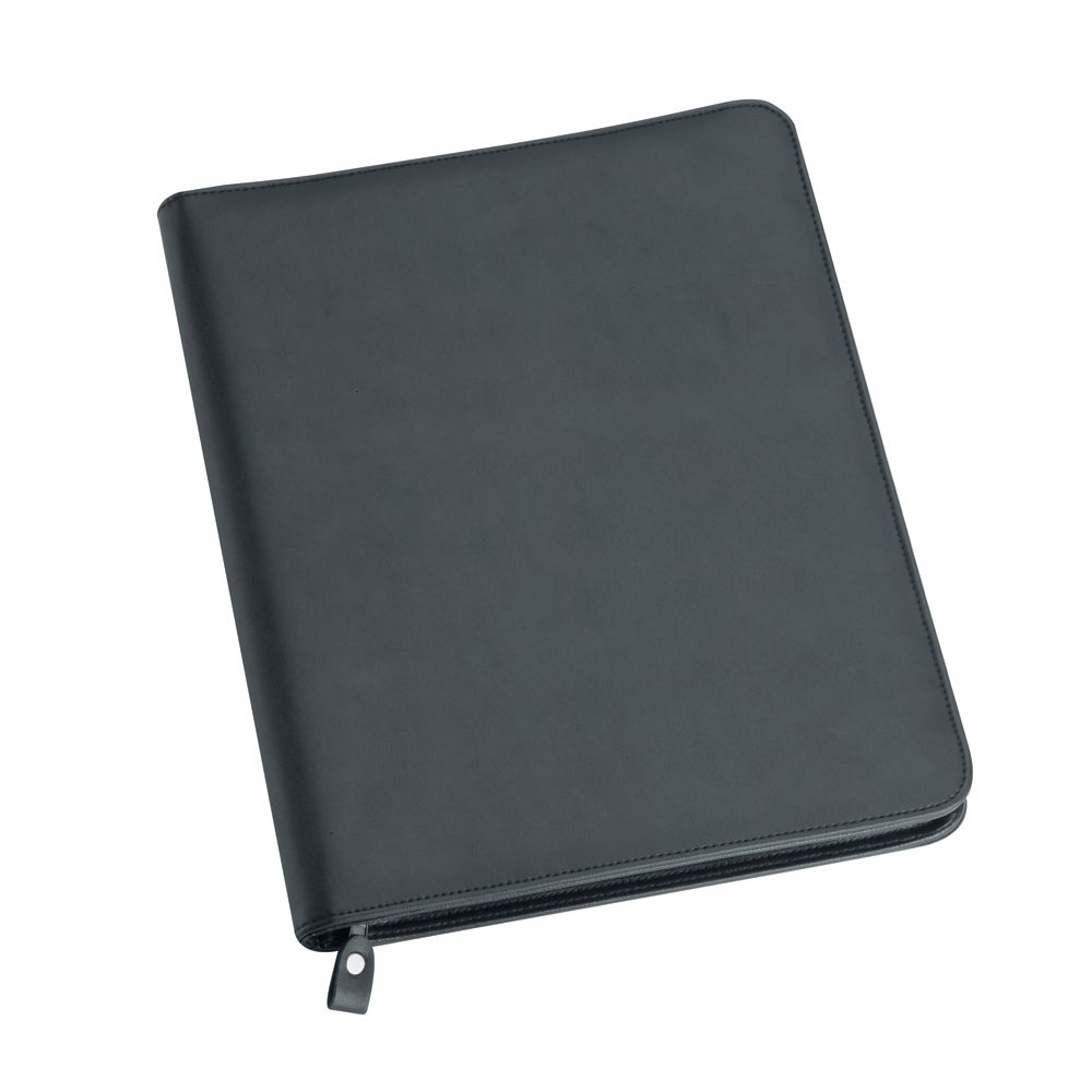 The Associate A4 Imitation Leather Zip Compendium – Compendiums – The Range – available in Black – thumbnail 1 of 4