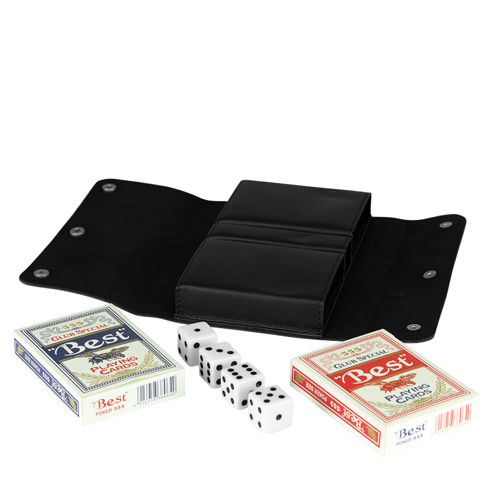Travel Card Set w/ Leather Cover – Travel Bags – The Range – available in Black – thumbnail 1 of 10