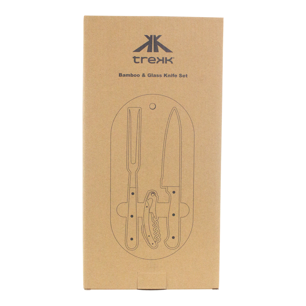 Trekk Oval Bamboo Glass Knife Set – Cooler Bags – The Range – available in Wood – thumbnail 7 of 7