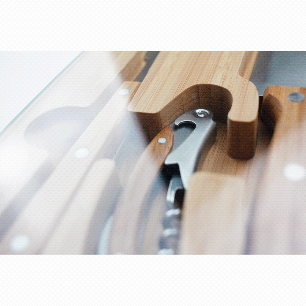 Trekk Oval Bamboo Glass Knife Set – Cooler Bags – The Range – available in Wood – thumbnail 5 of 7