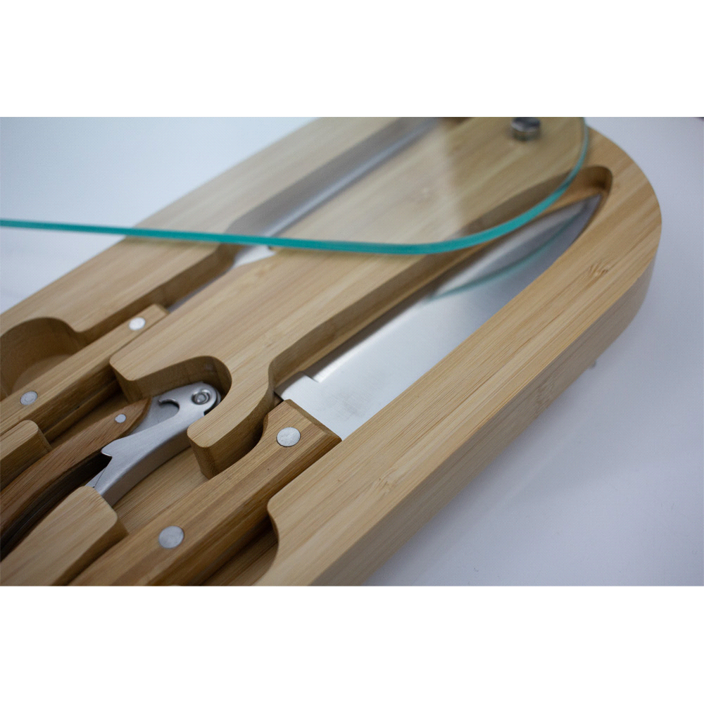Trekk Oval Bamboo Glass Knife Set – Cooler Bags – The Range – available in Wood – thumbnail 4 of 7