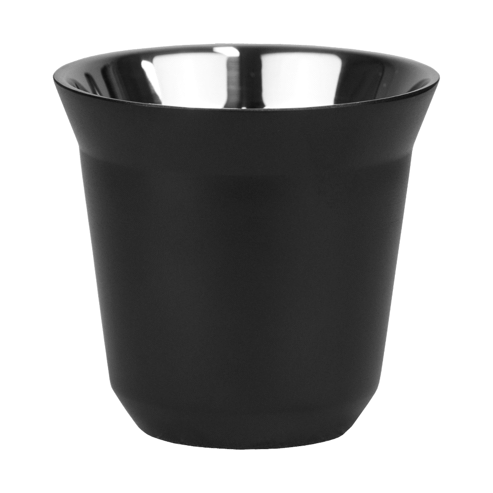 Duo Recycled Espresso Cup Set – Reusable Coffee Cups – The Range – available in Black – thumbnail 2 of 8